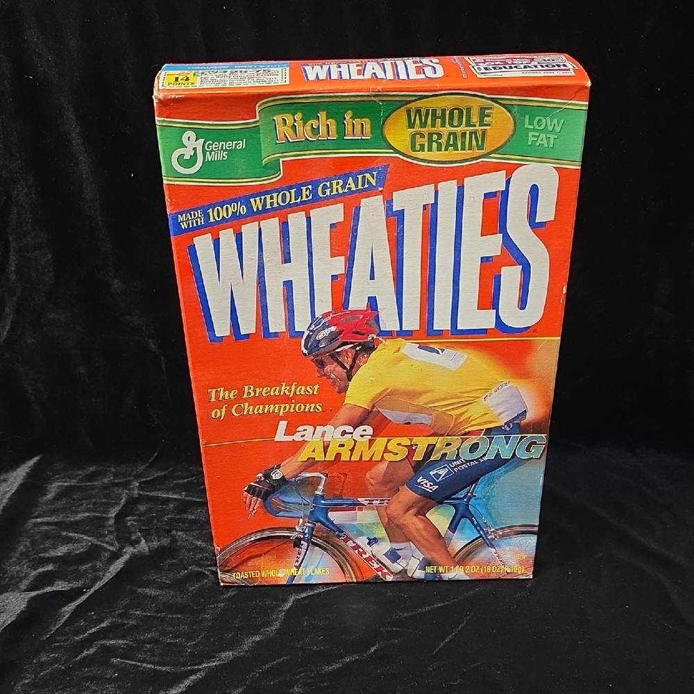Wheaties Cereal‎ Box Wheaties Featuring Cyclist Lance Armstrong Vintage